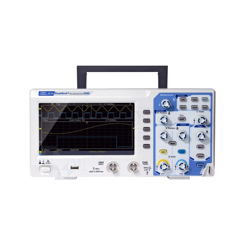 Osciloscop Digital 20MHz 2 Canale LCD 7" | Electronic-mag.ro | Componente Electronice