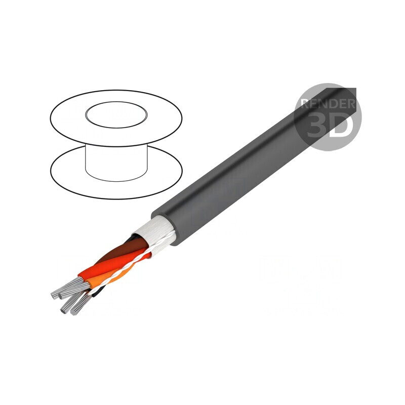 Cablu neecranat 4x22AWG 30,5m 300V | Electronic-mag.ro | Componente Electronice