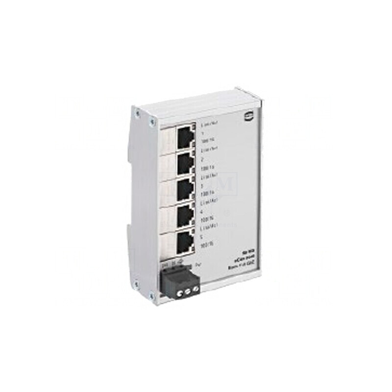 Switch Ethernet 5 Porturi RJ45 9-60VDC | Electronic-mag.ro | Componente Electronice