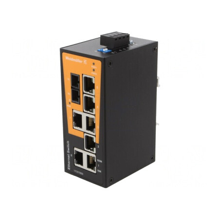 Switch Ethernet 8 Porturi Neadministrabil 9,6÷60VDC | Electronic-mag.ro | Componente Electronice