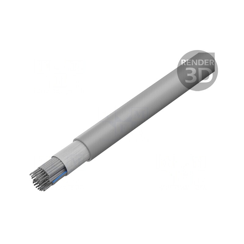 Cablu Bandă Rotund PVC Gri 1,27mm 37x28AWG | Electronic-mag.ro | Componente Electronice