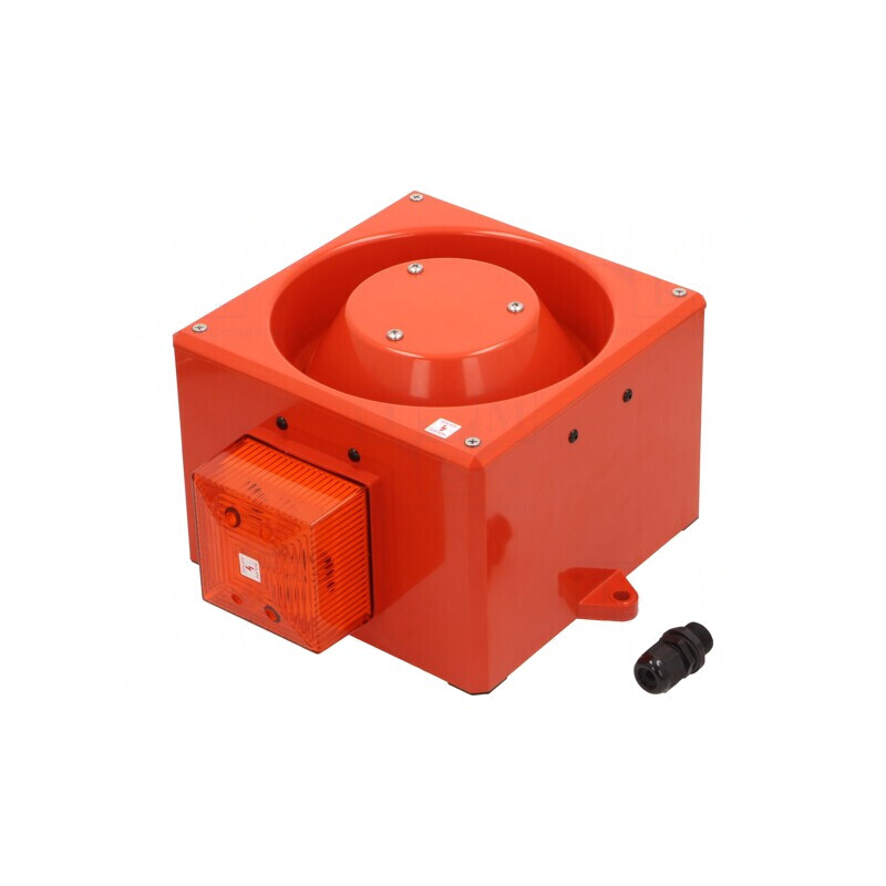 Sirenă cu Semnal Luminos și Acustic 24VDC | Electronic-mag.ro | Componente Electronice