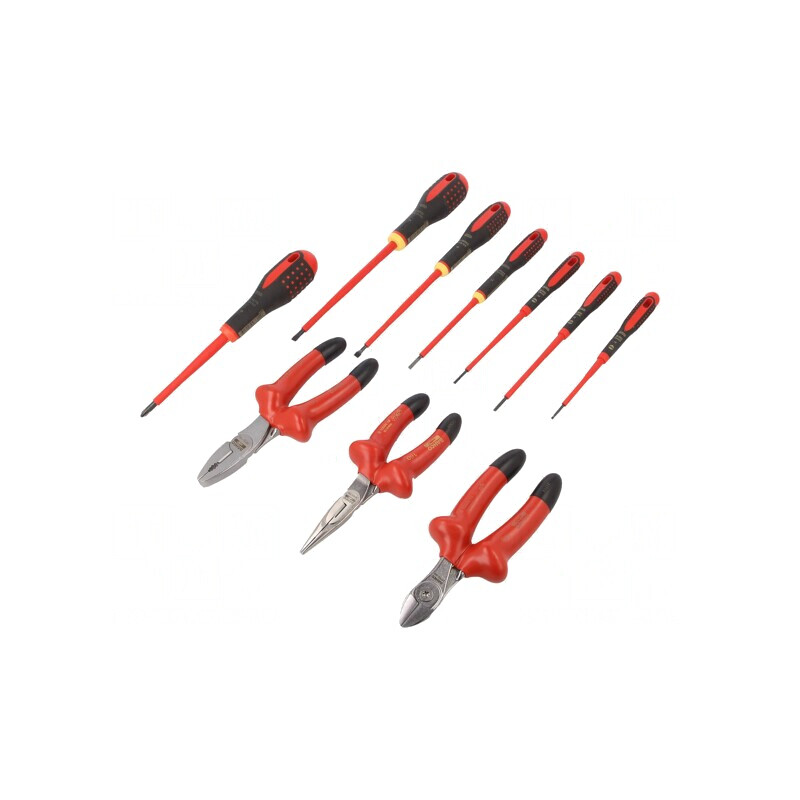 Set Clești Șurubelnițe Izolate 10 Bucăți VDE | Electronic-mag.ro | Componente Electronice