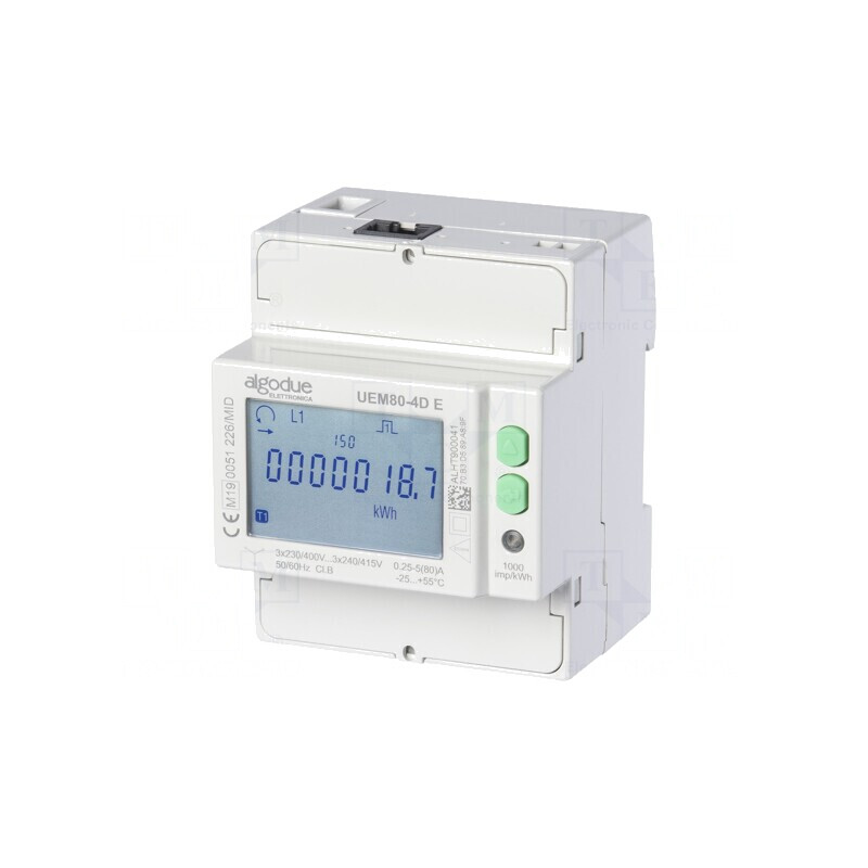 Contor digital montare șină DIN 3-fazat LCD | Electronic-mag.ro | Componente Electronice