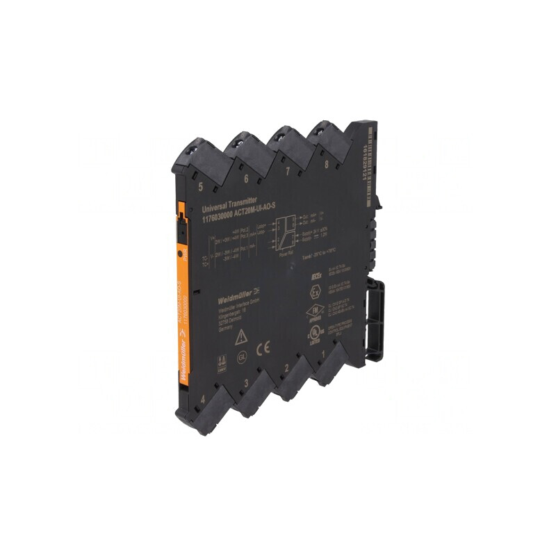 Adaptor de Temperatură pentru Șină DIN 24VDC -25÷70°C | Electronic-mag.ro | Componente Electronice