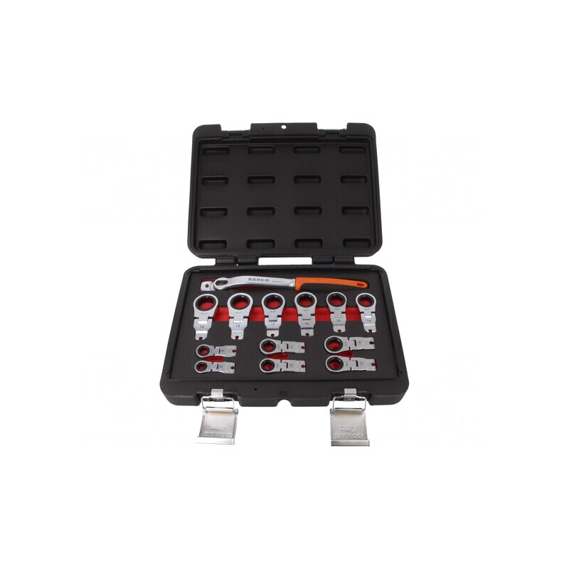 Set Chei Inelare cu Piedică 12 Bucăți și Clichet 3/8 | Electronic-mag.ro | Componente Electronice