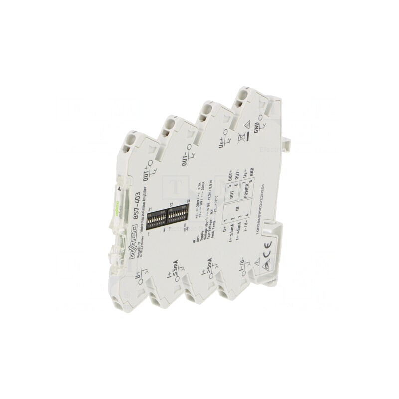 Adaptor Separator Semnale/Amplificator pentru Șină DIN | Electronic-mag.ro | Componente Electronice