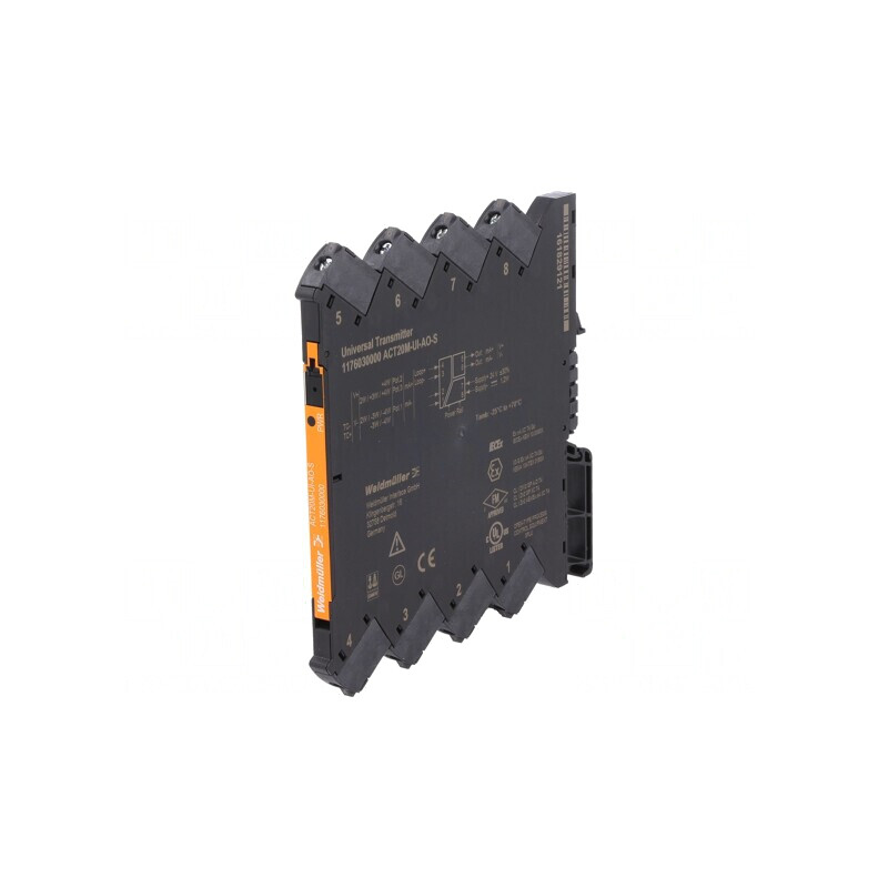 Adaptor de Semnale Analogice pentru Șină DIN 24VDC 25-70°C | Electronic-mag.ro | Componente Electronice
