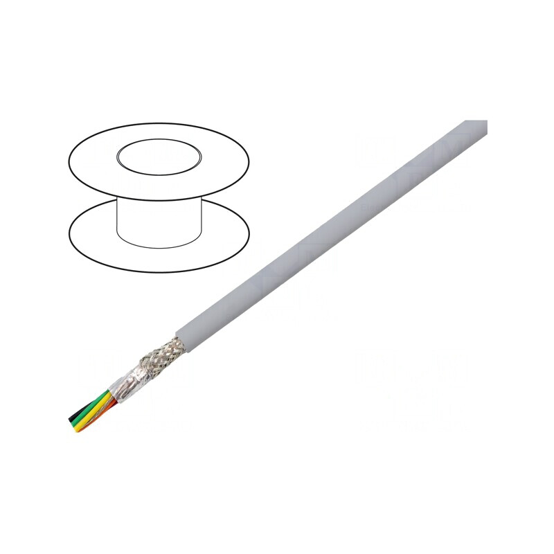 Cablu EcoCable Mini Gri Închis 30,5m 300V | Electronic-mag.ro | Componente Electronice