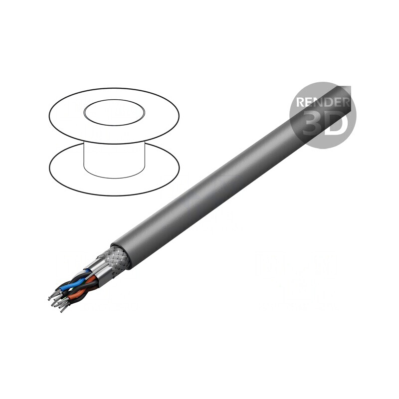 Cablu Flexibil 5x2x26AWG PVC Gri 30,5m 300V | Electronic-mag.ro | Componente Electronice