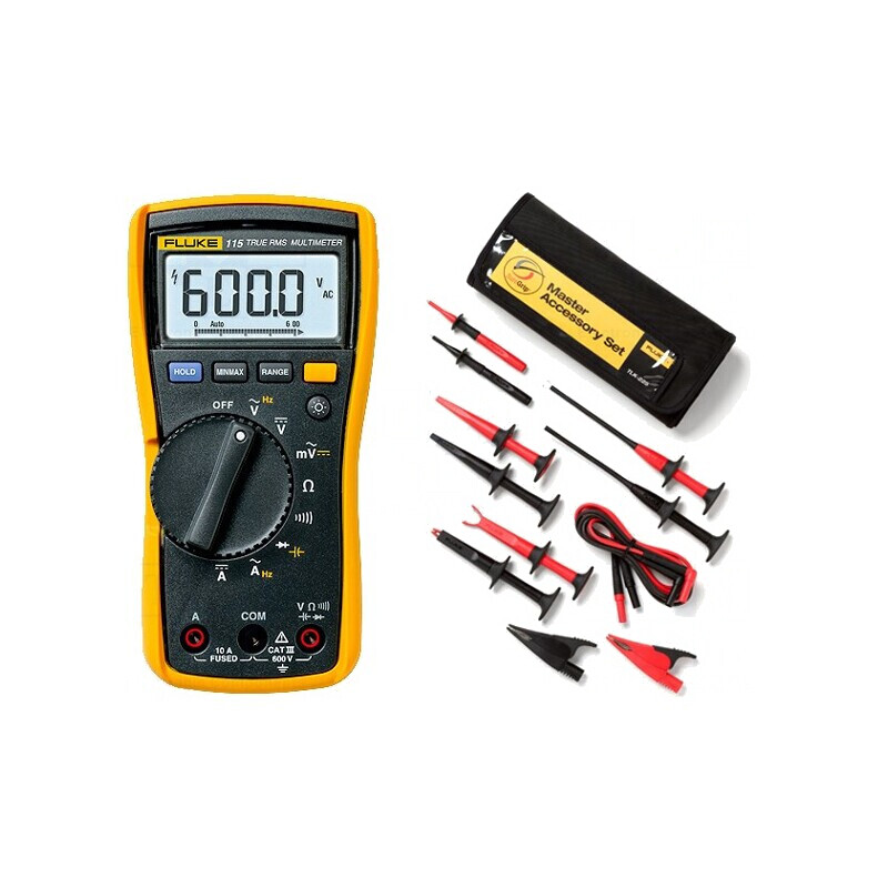 Multimetru Digital True RMS LCD 6000 FLK-115/TLK-225-1 | Electronic-mag.ro | Componente Electronice