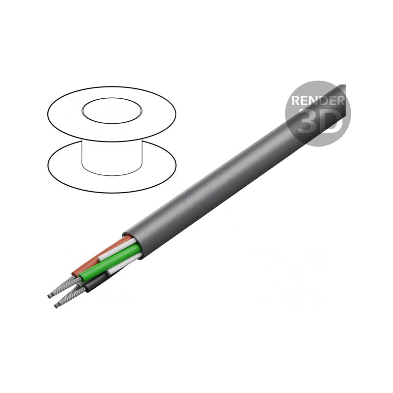 Cablu EcoFlex® 4x24AWG neecranat 600V 30.5m | Electronic-mag.ro | Componente Electronice