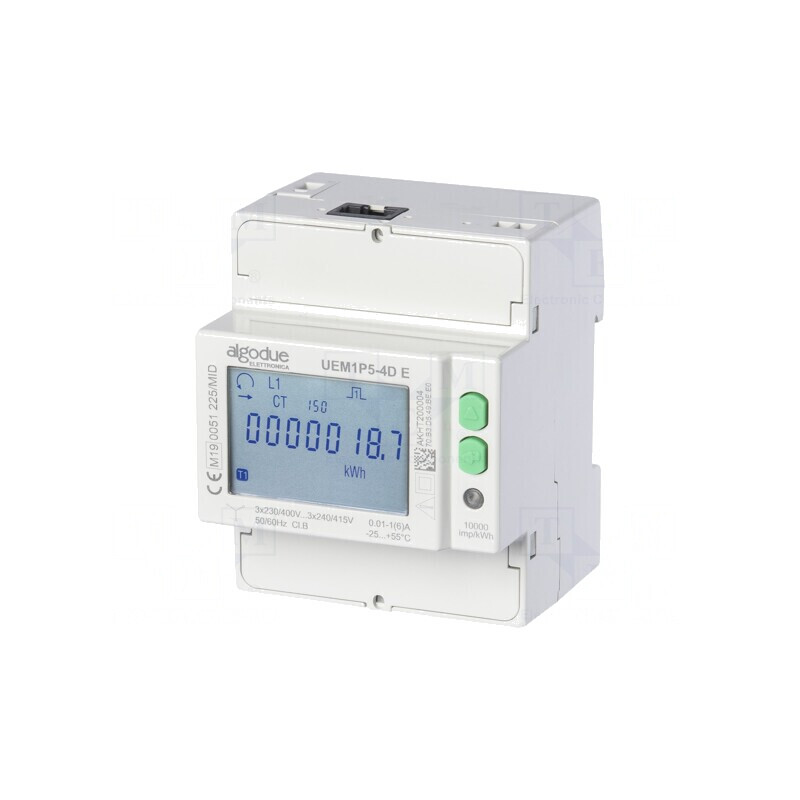 Contor Digital LCD 3-Fazat pentru Șină DIN | Electronic-mag.ro | Componente Electronice