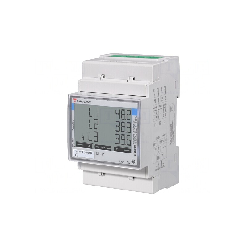 Contor digital 3-fazat pentru şină DIN LCD | Electronic-mag.ro | Componente Electronice