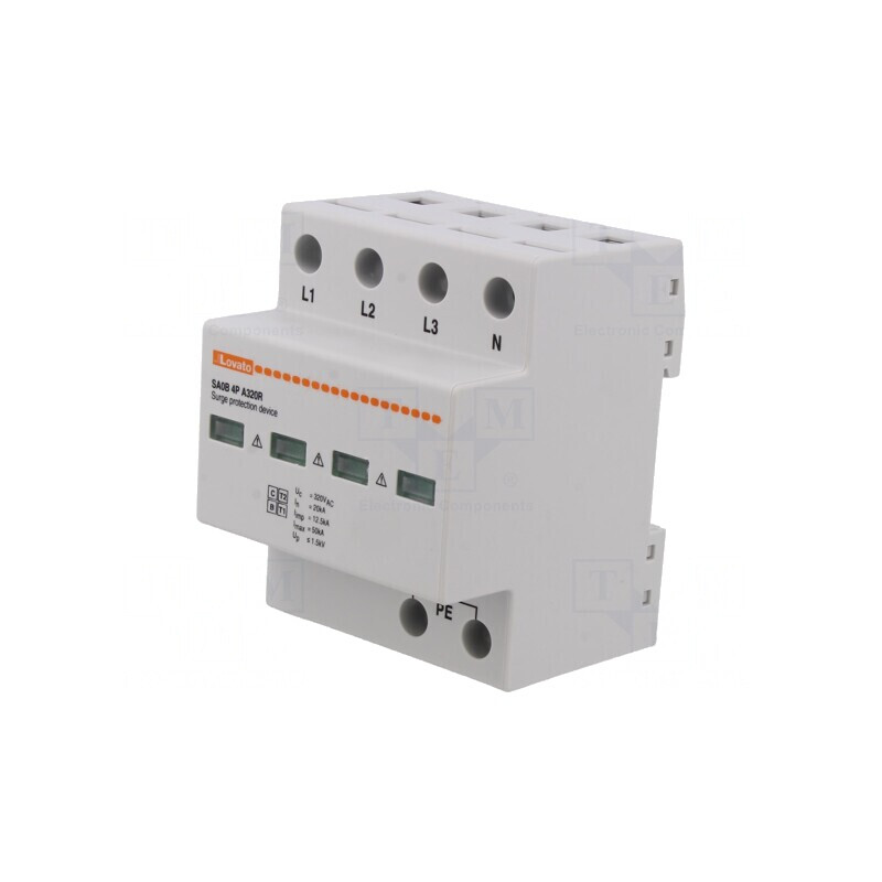 Limitator de Supratensiuni Tip 1, 2 Poli, 20kA | Electronic-mag.ro | Componente Electronice