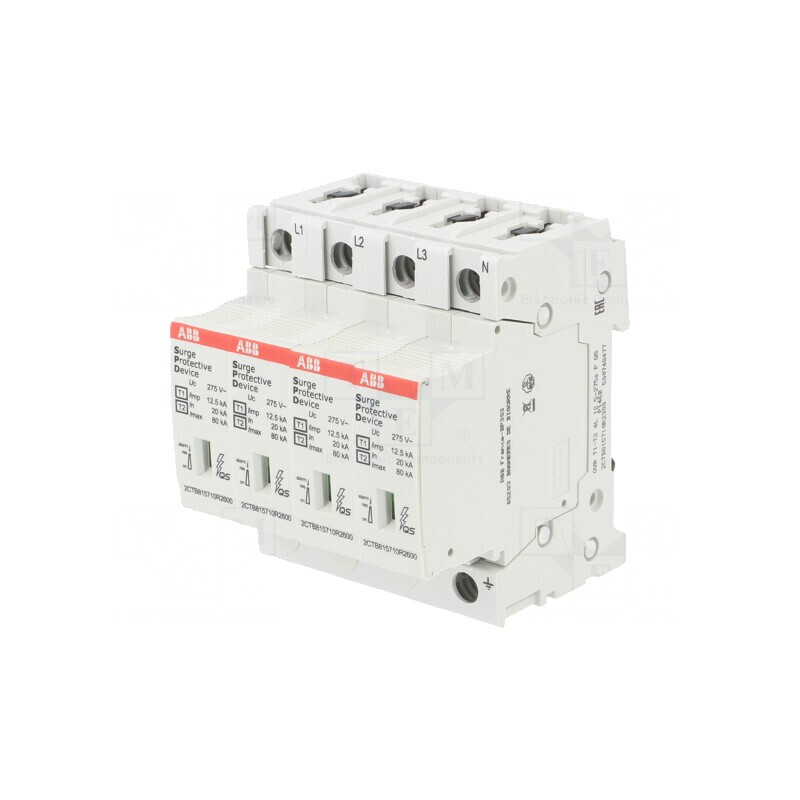 Limitator de Supratensiuni Tip 1 2 Poli 80kA | Electronic-mag.ro | Componente Electronice
