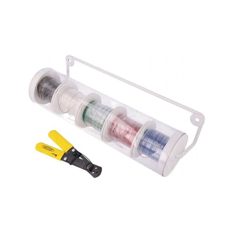 Cablu HookUp Wire litat Cu 24AWG PVC 1kV 30,5m 5 role | Electronic-mag.ro | Componente Electronice