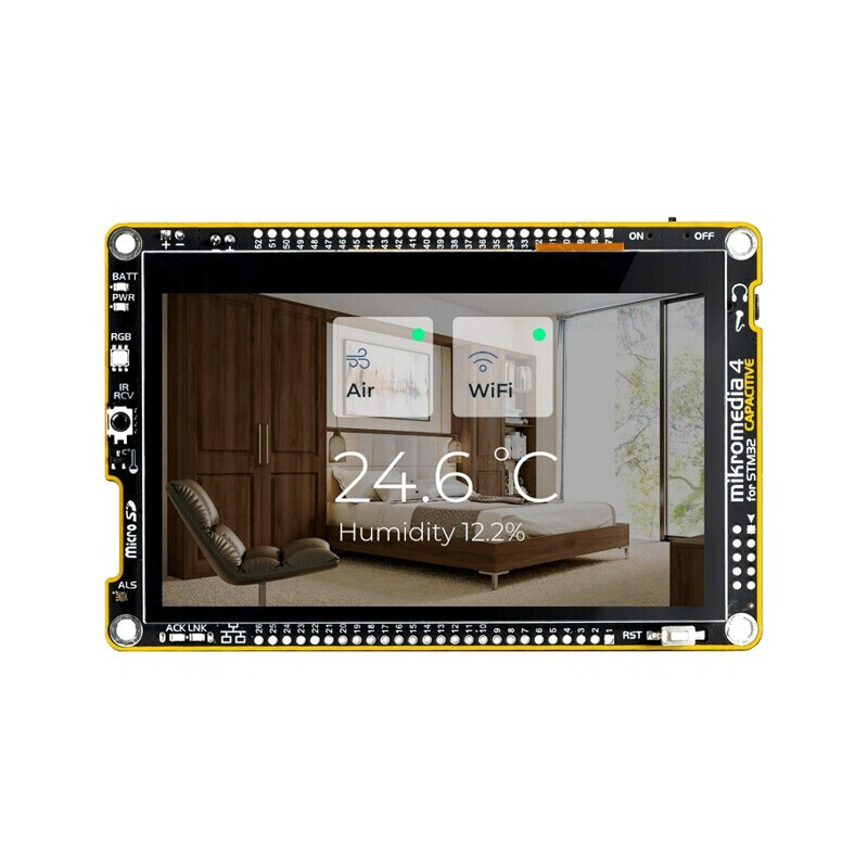 Afișaj TFT 4.3" LED Ethernet I2C STM32F7 Capacitiv | Electronic-mag.ro | Componente Electronice