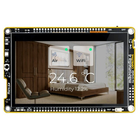 Afișaj TFT 4.3" LED Ethernet I2C STM32F7 Capacitiv | Electronic-mag.ro | Componente Electronice