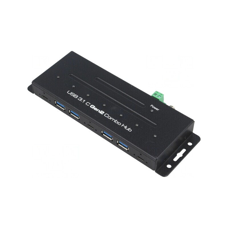 Hub USB Industrial 3.1 pe Blat 10Gbps PnP | Electronic-mag.ro | Componente Electronice