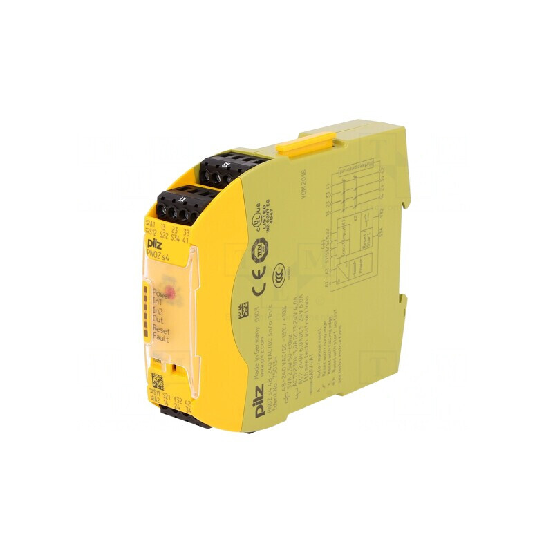 Releu de Siguranță PNOZ s4 48-240VAC 3 Intrări 5 Ieșiri | Electronic-mag.ro | Componente Electronice