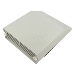 Protecție oțel 125x125mm IP55 RAL 7035 | Electronic-mag.ro | Componente Electronice