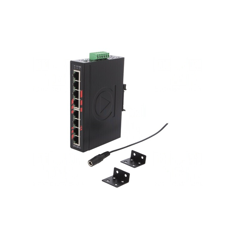 Switch Ethernet neadministrabil 8 Porturi 12-48VDC LNX-800AG | Electronic-mag.ro | Componente Electronice