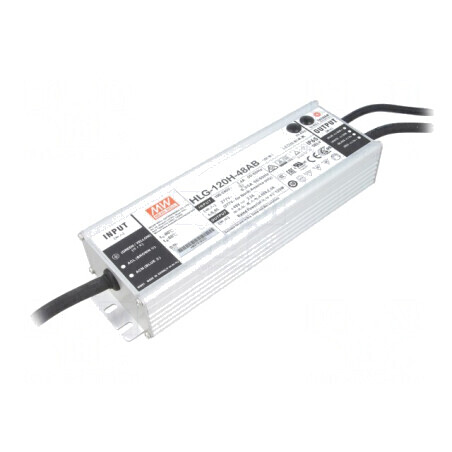Alimentator: pulsatoriu LED 120W 48VDC 1,2÷2,5A 90÷305VAC: cod: HLG-120H-48AB,  | Electronic-mag.ro | Componente Electronice