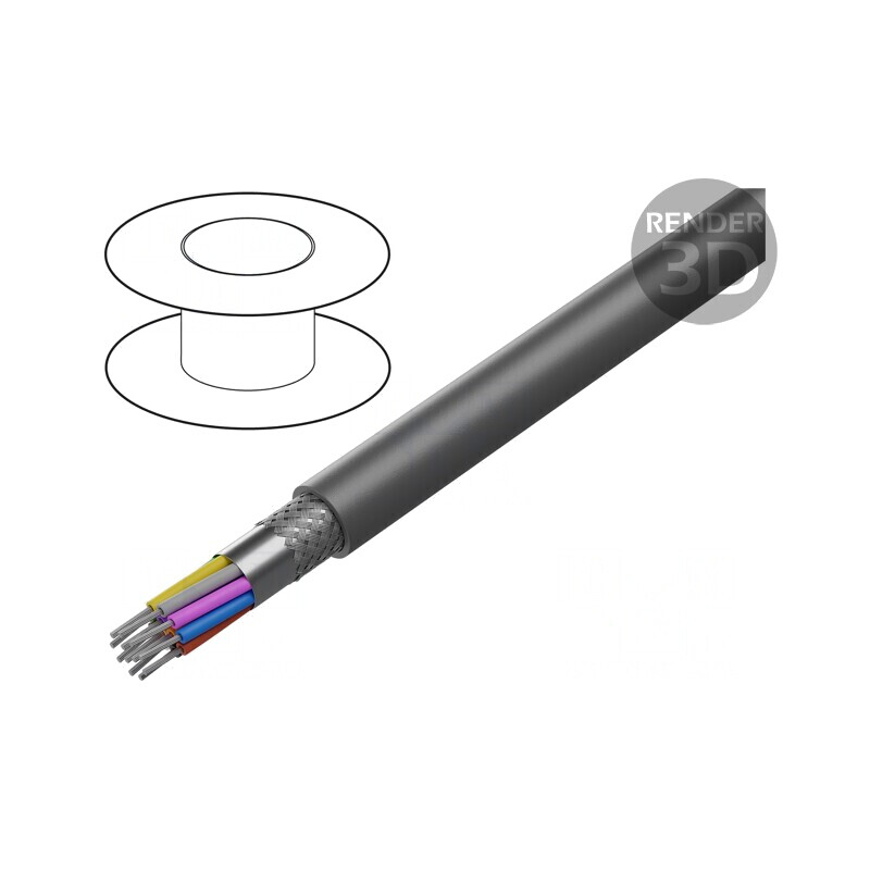 Cablu Xtra Guard Flex 12x26AWG PVC Gri 30,5m | Electronic-mag.ro | Componente Electronice