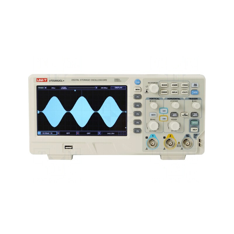 Osciloscop Digital 100MHz 2 Canale LCD 7" UTD2052CL | Electronic-mag.ro | Componente Electronice