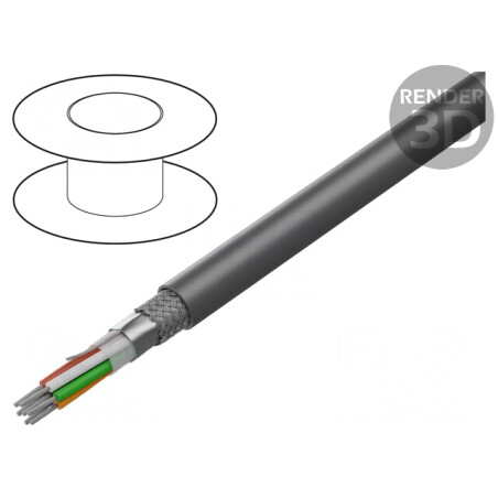 Cablu Xtra Guard Flex 7x22AWG PVC Gri 30.5m | Electronic-mag.ro | Componente Electronice