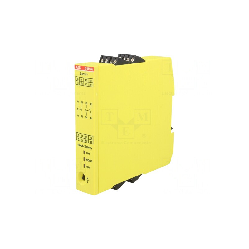 Releu de Siguranță SENTRY 24VDC pentru Șină DIN IP20 | Electronic-mag.ro | Componente Electronice