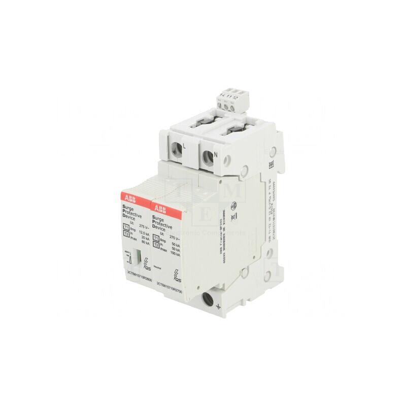 Limitator de Supratensiuni Tip 1, 2 Poli, 80kA | Electronic-mag.ro | Componente Electronice