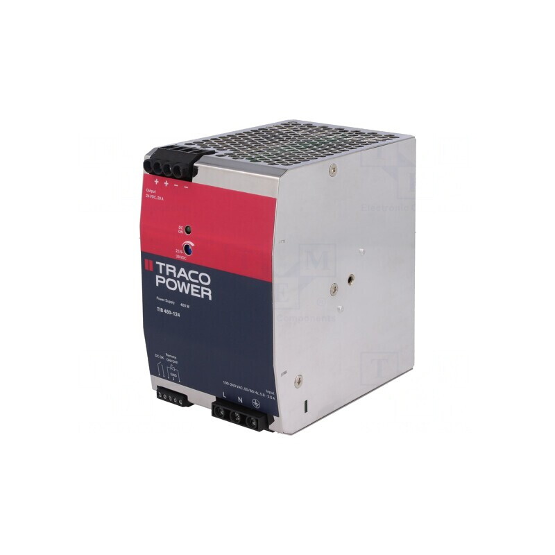 Alimentator Pulsatoriu pentru Șină DIN 480W 24V 20A | Electronic-mag.ro | Componente Electronice
