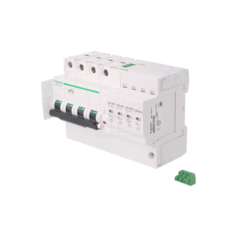 Limitator de Supratensiuni Tip 2 3 Poli pentru Șină DIN | Electronic-mag.ro | Componente Electronice