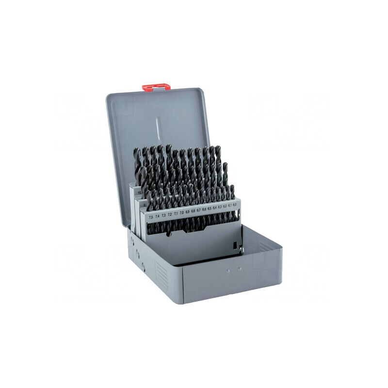 Set Burghie Metal Oțel Rapid HSS 41 Buc. Cutie Metalică | Electronic-mag.ro | Componente Electronice