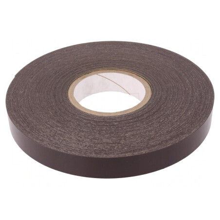 Bandă magnetică acrilică maro 25mm x 30m | Electronic-mag.ro | Componente Electronice