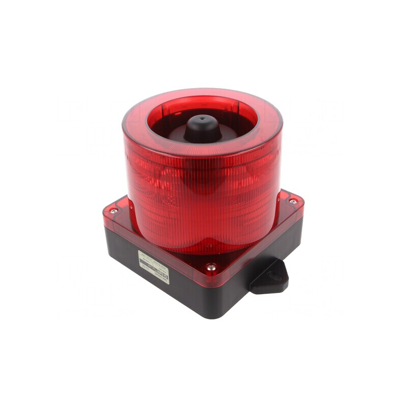 Semnalizator Luminos și Acustic LED Roșu 10-30V IP66 | Electronic-mag.ro | Componente Electronice