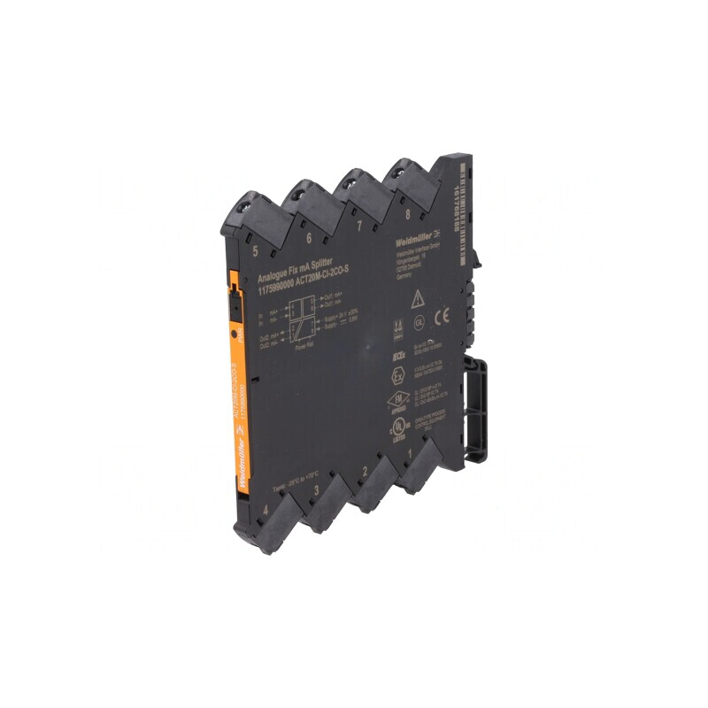 Adaptor de semnale analogice pentru șină DIN 0-20mA 4-20mA | Electronic-mag.ro | Componente Electronice