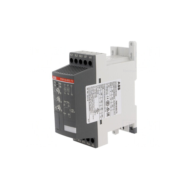 Softstart 208-600VAC pentru șină DIN 7,5kW 16A | Electronic-mag.ro | Componente Electronice