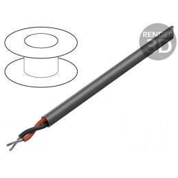 Cablu EcoFlex 2x24AWG neecranat 30,5m | Electronic-mag.ro | Componente Electronice