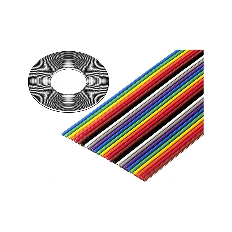 Cablu Bandă 1,27mm Cu 50x28AWG PVC 100FT | Electronic-mag.ro | Componente Electronice