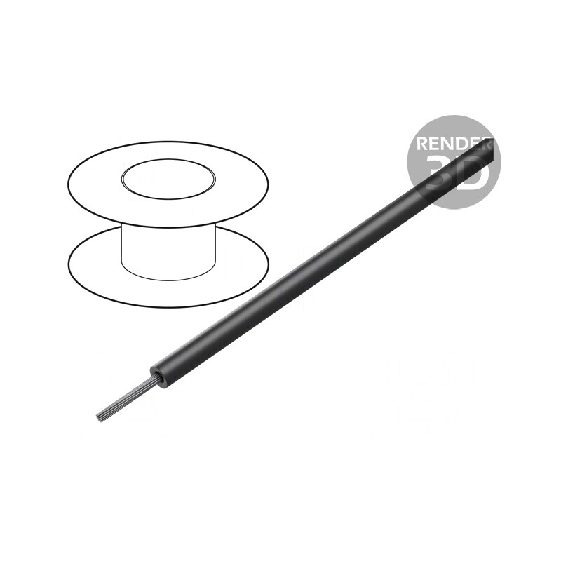 Cablu HookUp Silicon Negru 15kV -40÷150°C | Electronic-mag.ro | Componente Electronice