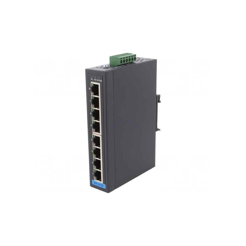 Switch Ethernet neadministrabil 8 porturi 12-48VDC | Electronic-mag.ro | Componente Electronice Switch Ethernet neadministrabil 8 porturi 12-48VDC | Electronic-mag.ro | Componente Electronice