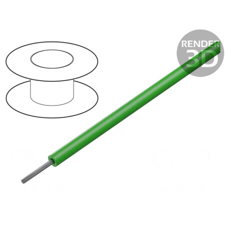 Cablu ThermoThin PFA Verde 16AWG 30,5m 600V | Electronic-mag.ro | Componente Electronice