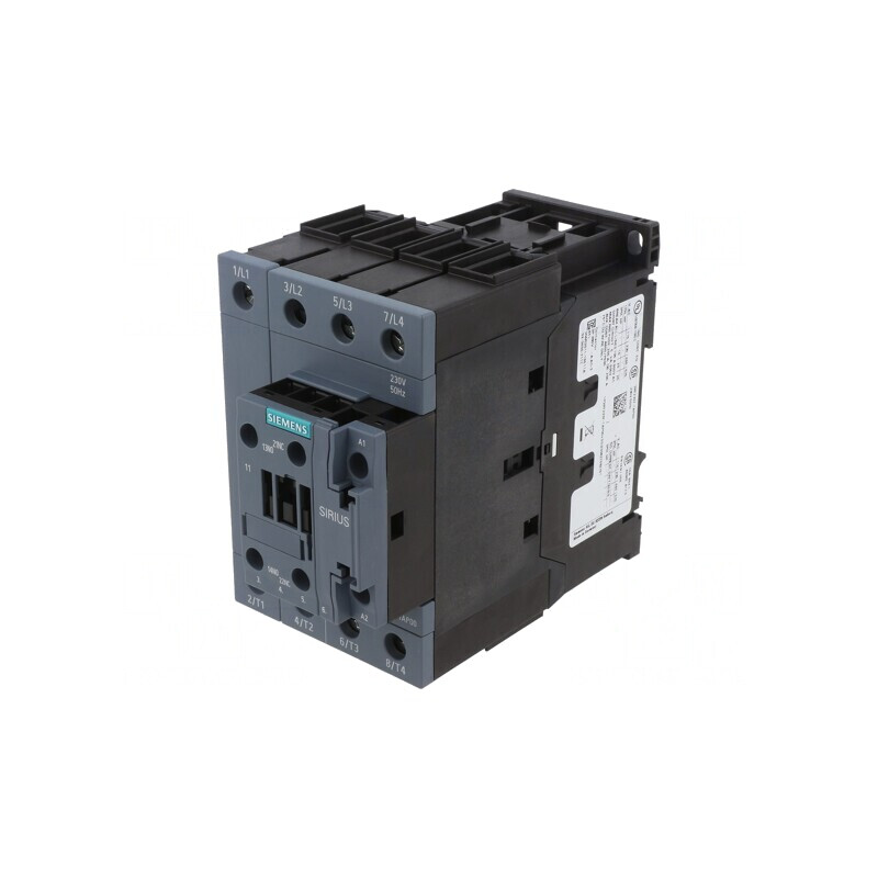Contactor 4-poli NO x4 Contacte Auxiliare NO NC 230VAC | Electronic-mag.ro | Componente Electronice
