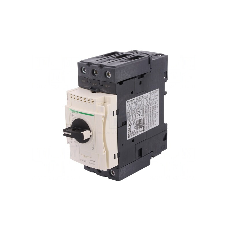 Întrerupător Motor 18,5kW 230-690VAC DIN IP20 GV3P40 | Electronic-mag.ro | Componente Electronice