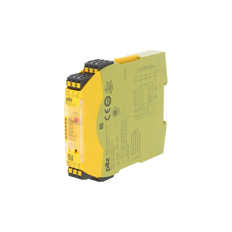 Releu de Siguranță PNOZ s3 24VDC 3IN/3OUT | Electronic-mag.ro | Componente Electronice