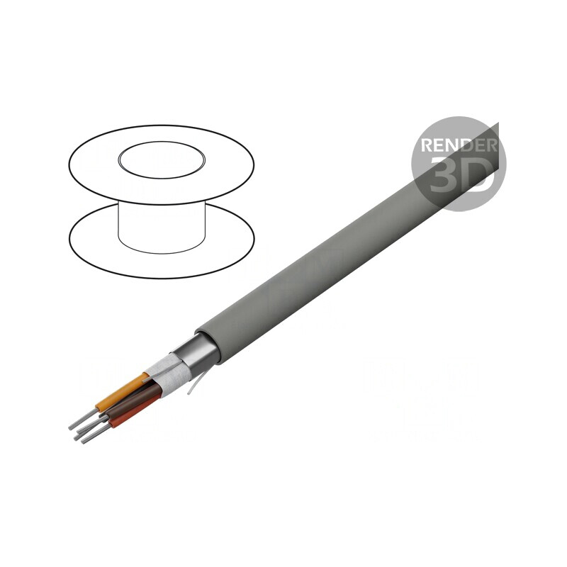 Cablu EcoCable Mini 4x26AWG MPPE Gri Închis | Electronic-mag.ro | Componente Electronice
