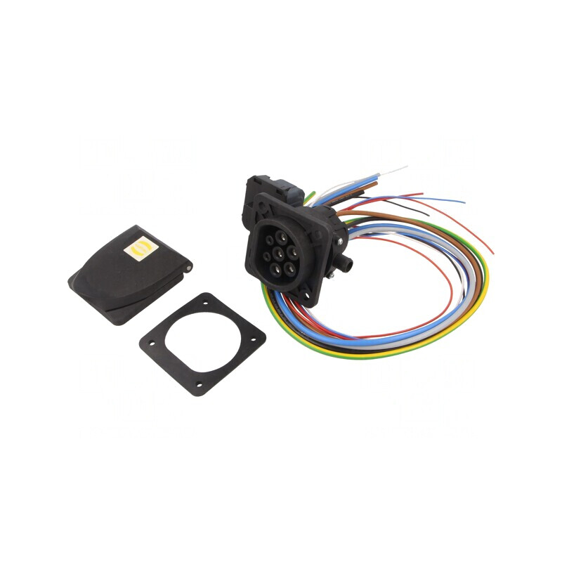 Conector eMobility 480V 22kW Tip 2 32A Trifazat 0.7m | Electronic-mag.ro | Componente Electronice